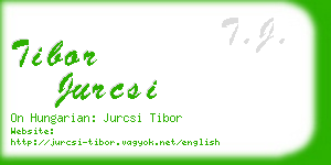 tibor jurcsi business card